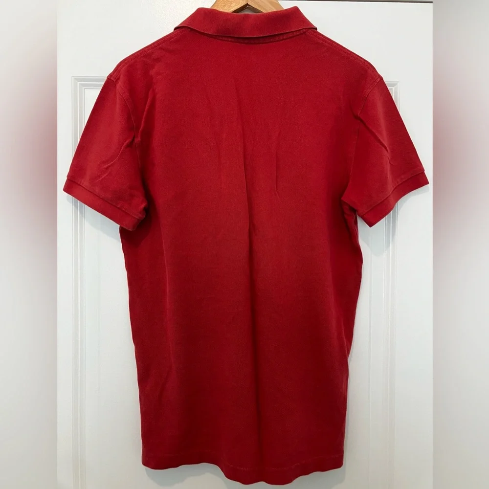 J. Crew Stone-washed Red Polo Shirt